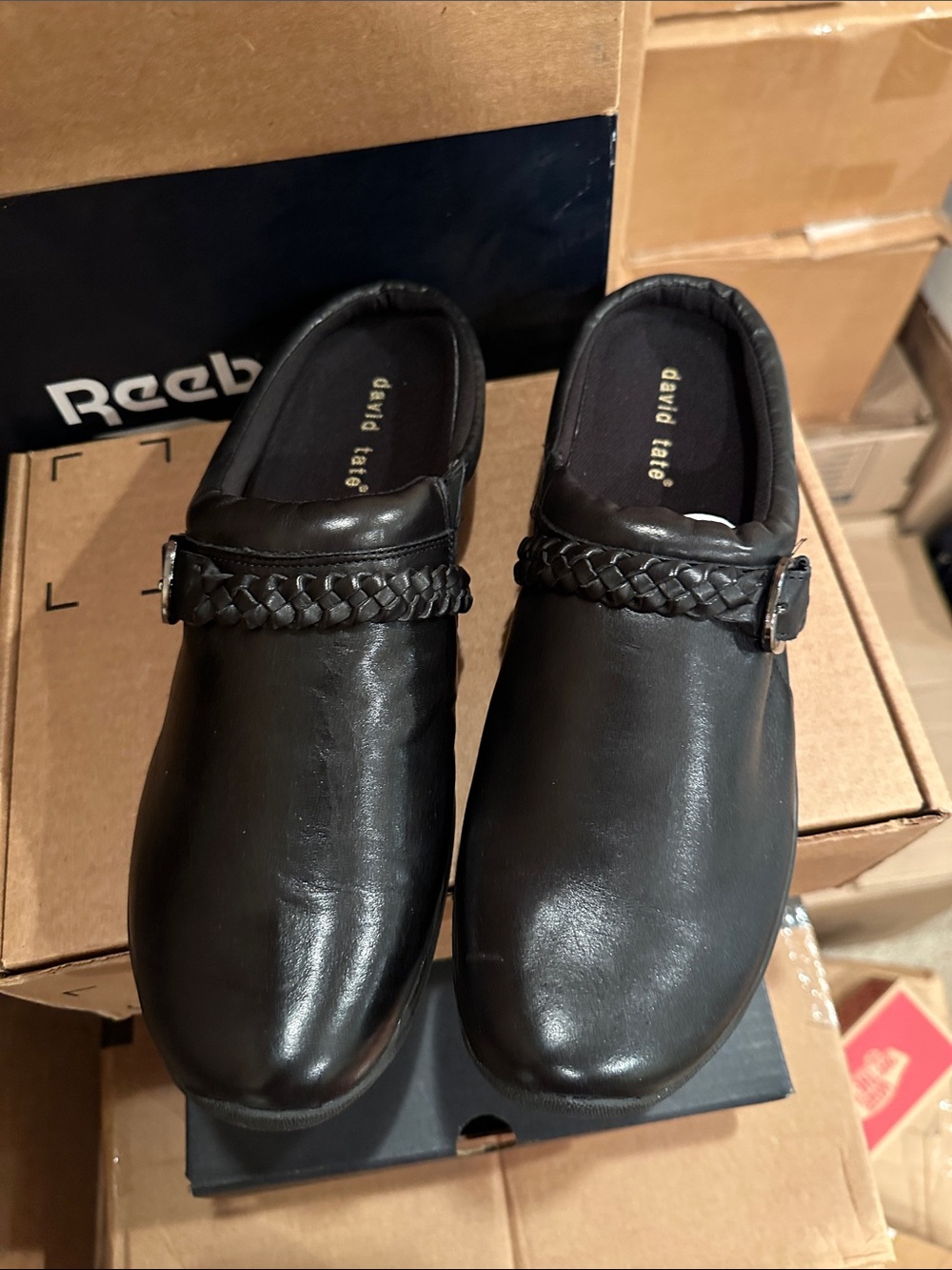 David Tate Black Braided Strap Slip-On Loafers 12